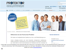 Tablet Screenshot of fachschule-protektor.eu
